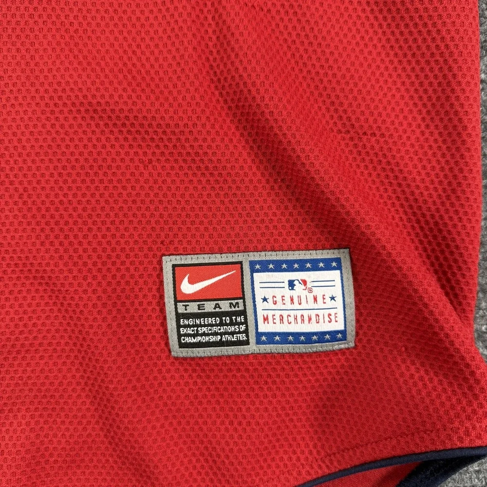 Los Angeles Angels Jersey Mens Medium Red MLB Baseball Nike Team American Patch‎